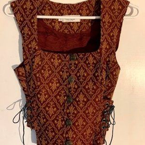 Anne Larochelle 12 red wine & gold